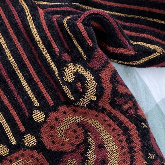 Vintage Storie di Maglieria De Pietri Dorrit Cardigan Womens Knit Boho Romantic - Picture 13 of 13